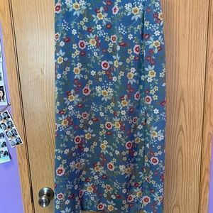 Midi floral skirt
